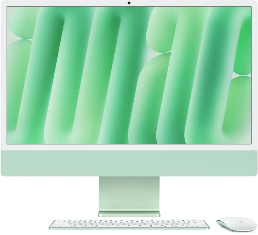 Apple iMac 24" Retina 4,5K, M4 (8C CPU, 8C GPU), 16 ГБ, 256 ГБ SSD, зеленый