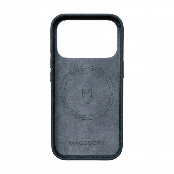Чехол Magssory Eco-Leather Case для iPhone 17 Pro Max, с MagSafe, "Тёмная ночь"