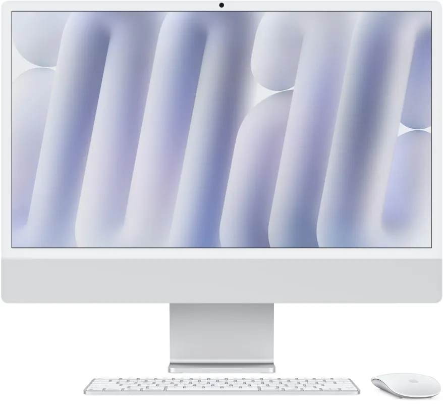 Apple iMac 24" Retina 4,5K, M4 (10C CPU, 10C GPU), 16 ГБ, 512 ГБ SSD, серебристый