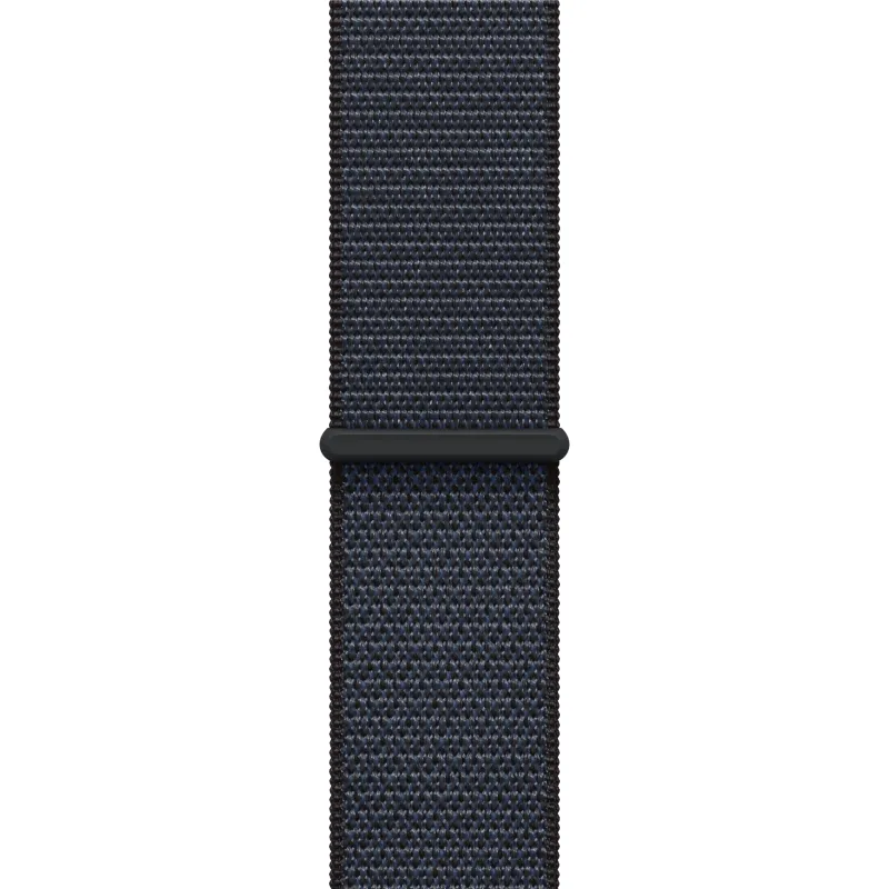 Apple Watch SE (2024), 44 мм, корпус из алюминия цвета «полуночный черный», спортивный ремешок Loop темно-синего цвета
