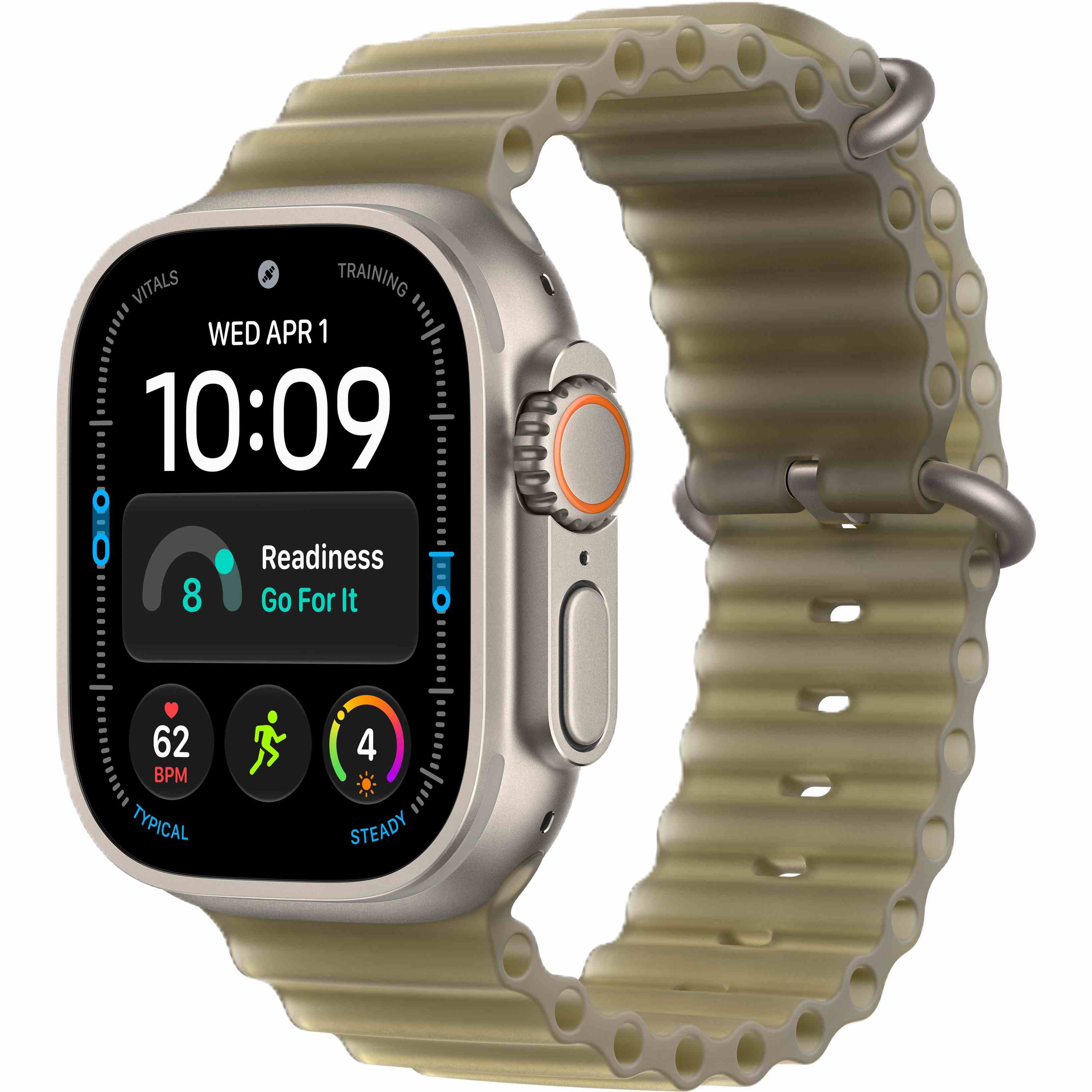 Apple Watch Ultra 4 GPS + Cellular, 49 мм, корпус из титана, ремешок Ocean цвета «полупрозрачная ламинария»