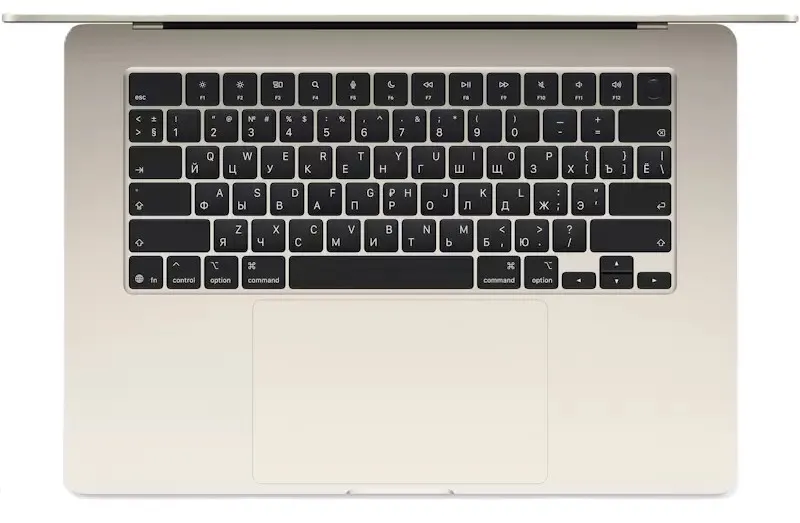 Apple MacBook Air 13" (M3 8C CPU, 8C GPU, 2024) 8 ГБ, 256 ГБ SSD, "Сияющая звезда", MRXT3