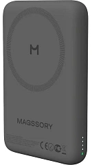 Беспроводной внешний аккумулятор Magssory Core 10K, с MagSafe, "Темная ночь"