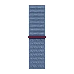 Apple Watch SE (2023), 40 мм, корпус из алюминия серебристого цвета, спортивный ремешок Loop синего цвета
