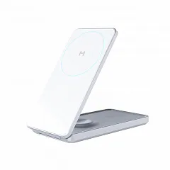 Складное беспроводное зарядное устройство Magssory Flip 3в1, с MagSafe, Серебристый