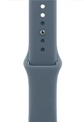 Apple Watch SE (2025), 40 мм, корпус из алюминия цвета «полуночный черный», спортивный ремешок цвета «якорный синий»